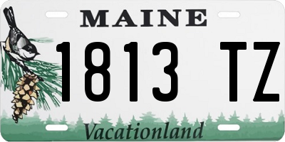 ME license plate 1813TZ