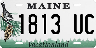 ME license plate 1813UC
