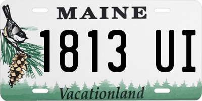 ME license plate 1813UI