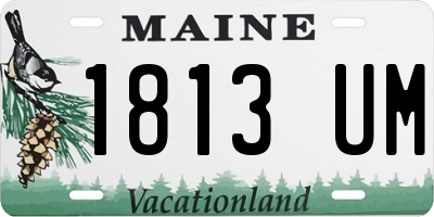 ME license plate 1813UM