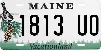 ME license plate 1813UO