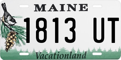 ME license plate 1813UT