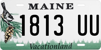 ME license plate 1813UU