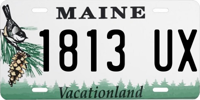 ME license plate 1813UX