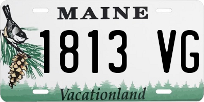 ME license plate 1813VG