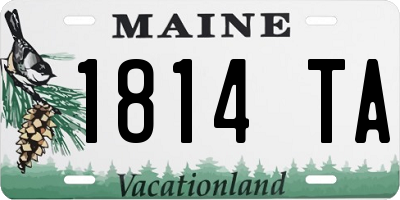 ME license plate 1814TA