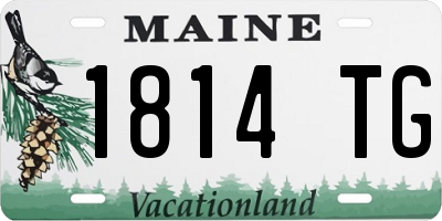 ME license plate 1814TG