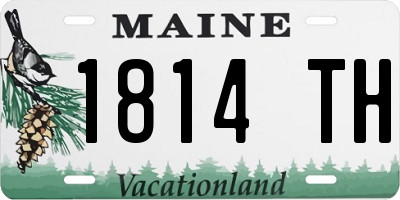 ME license plate 1814TH