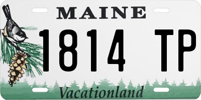 ME license plate 1814TP