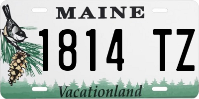 ME license plate 1814TZ