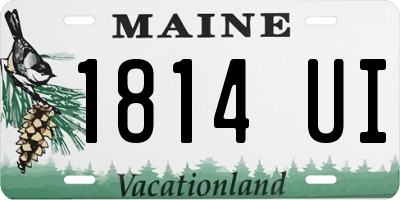 ME license plate 1814UI