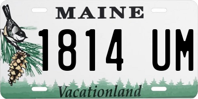ME license plate 1814UM