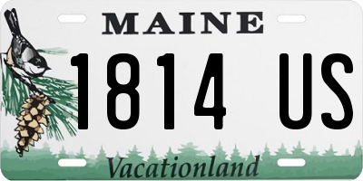 ME license plate 1814US