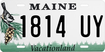 ME license plate 1814UY