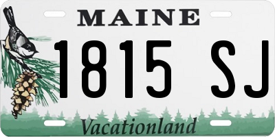 ME license plate 1815SJ