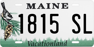 ME license plate 1815SL