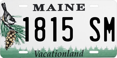ME license plate 1815SM