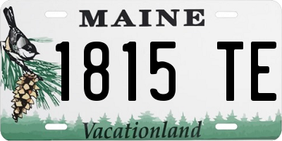 ME license plate 1815TE
