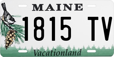 ME license plate 1815TV