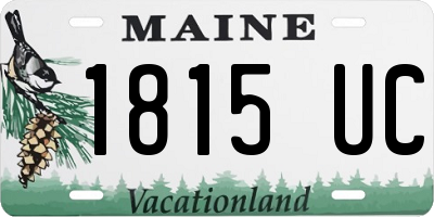 ME license plate 1815UC