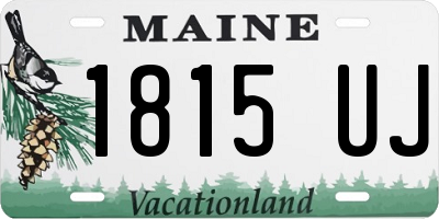 ME license plate 1815UJ