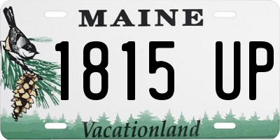 ME license plate 1815UP