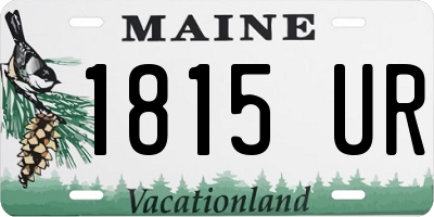 ME license plate 1815UR