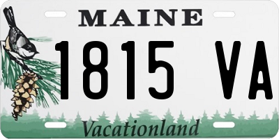 ME license plate 1815VA