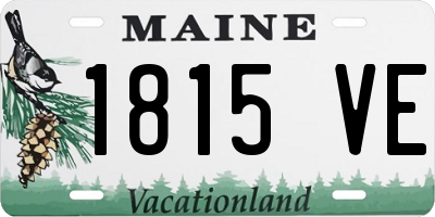 ME license plate 1815VE
