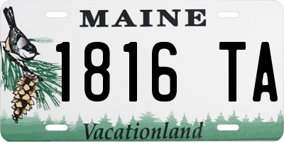ME license plate 1816TA