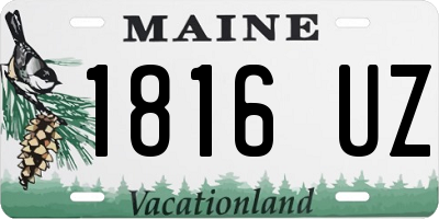 ME license plate 1816UZ