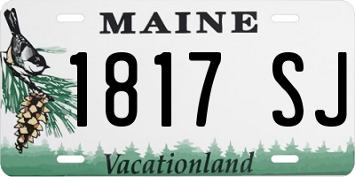 ME license plate 1817SJ