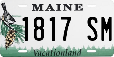 ME license plate 1817SM