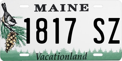 ME license plate 1817SZ