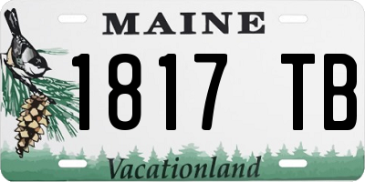 ME license plate 1817TB