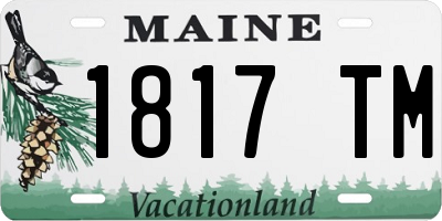 ME license plate 1817TM