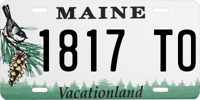 ME license plate 1817TO