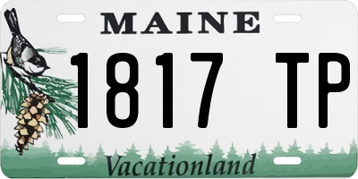 ME license plate 1817TP