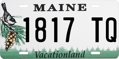 ME license plate 1817TQ