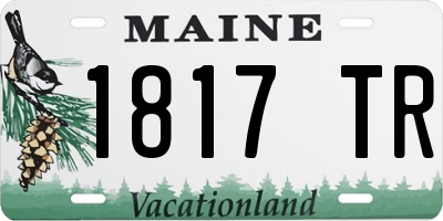 ME license plate 1817TR