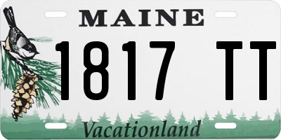 ME license plate 1817TT