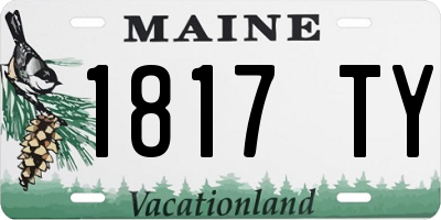 ME license plate 1817TY