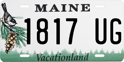 ME license plate 1817UG