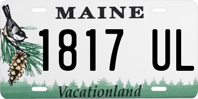 ME license plate 1817UL