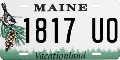 ME license plate 1817UO