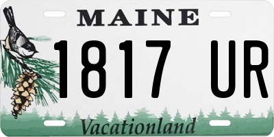 ME license plate 1817UR