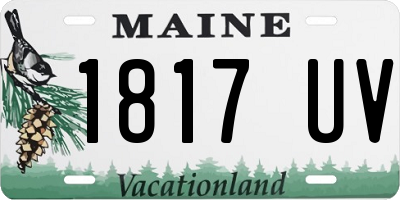 ME license plate 1817UV