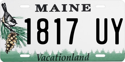 ME license plate 1817UY