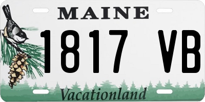 ME license plate 1817VB