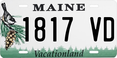 ME license plate 1817VD